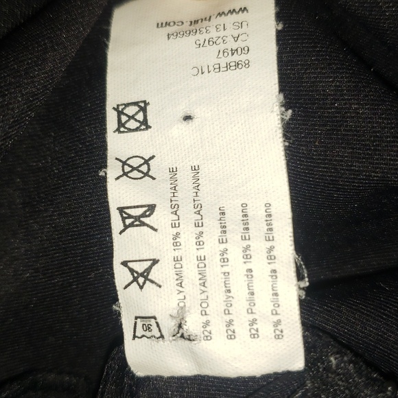 Huit Plage Minimalist Black White Trim One Piece Bathing Suit 36/L C - Picture 17 of 17